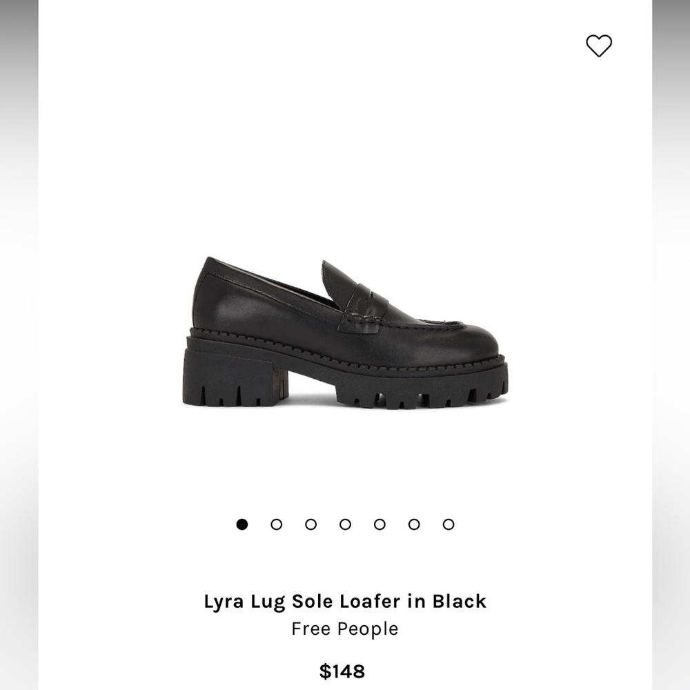 Lyra Lug Sole Loafer in Black